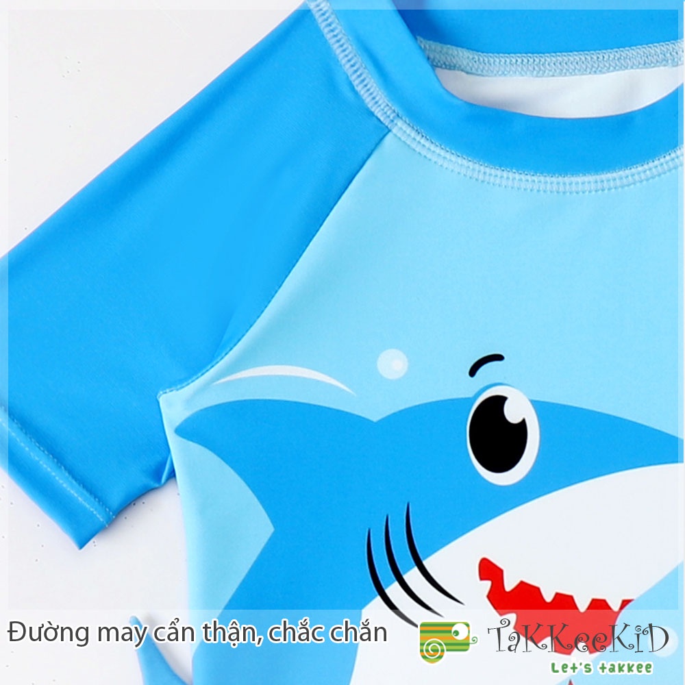 Đồ Bơi Bé Trai, Bộ Bơi Rời Họa Tiết Cá Mập Khủng Long Đáng Yêu Cho Bé, Thời Trang Cao Cấp