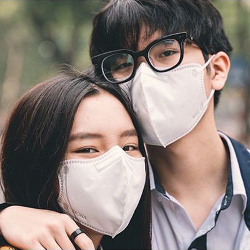 Túi 3 chiếc khẩu trang N99 Mona Mask 6 lớp ngăn 99% bụi siêu mịn kháng khuẩn cao cấp