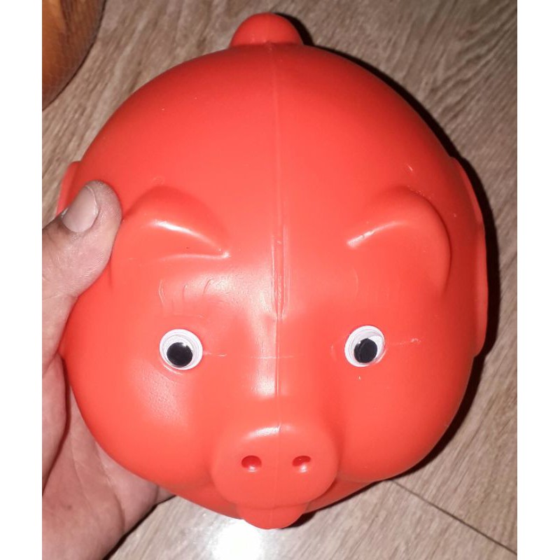 Một cái Ống heo tiết kiệm bằng nhựa HDPE loại kích thước 16x16x12 cm rất đẹp