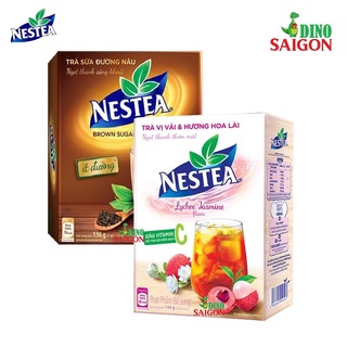 Combo 2 Hộp Trà Nestea vị Trà sữa đường nâu và Vải & Hương Hoa Lài