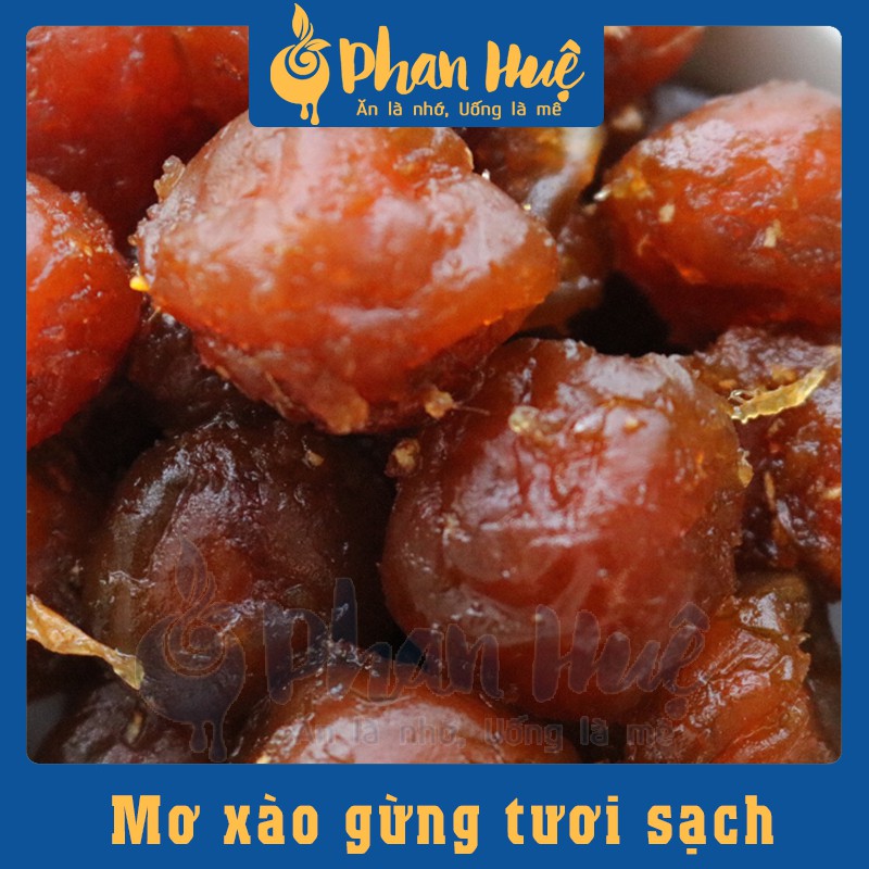 Ô mai xí muội mơ xào gừng Phan Huệ đặc biệt, mơ miền bắc chọn lọc. đặc sản Hà Nội, vị chua ngọt, cay nhẹ