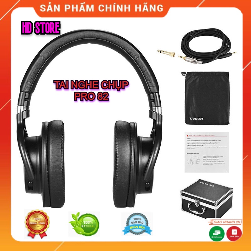 Tai Nghe Kiểm Âm Takstar Pro 82 Tai Nghe Chất Lượng Cao Thiết Kế Sang Trọng, Âm Thanh Sống Động, Độ Bền Cực Cao.