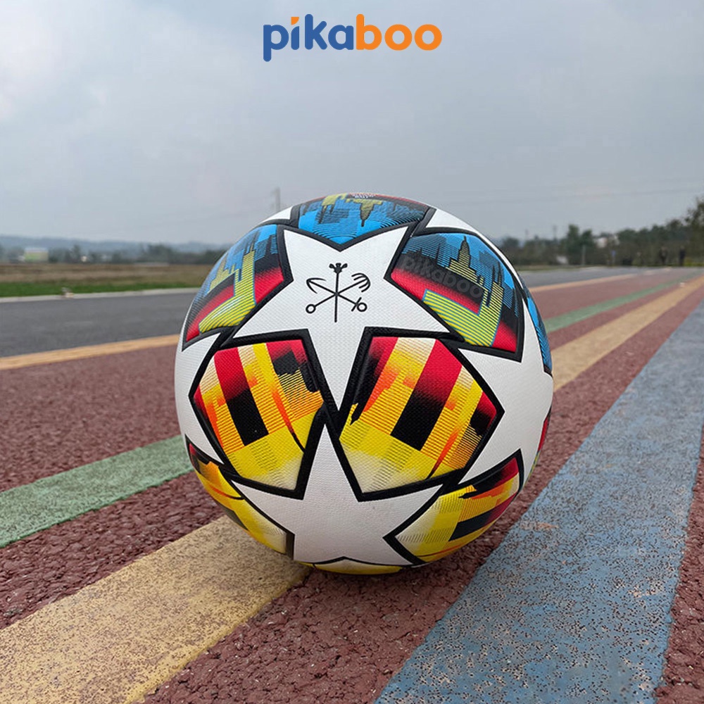 Quả bóng đá trẻ em size 3,4,5 trái banh đá bóng chất liệu da tổng hợp PU cao cấp Pikaboo