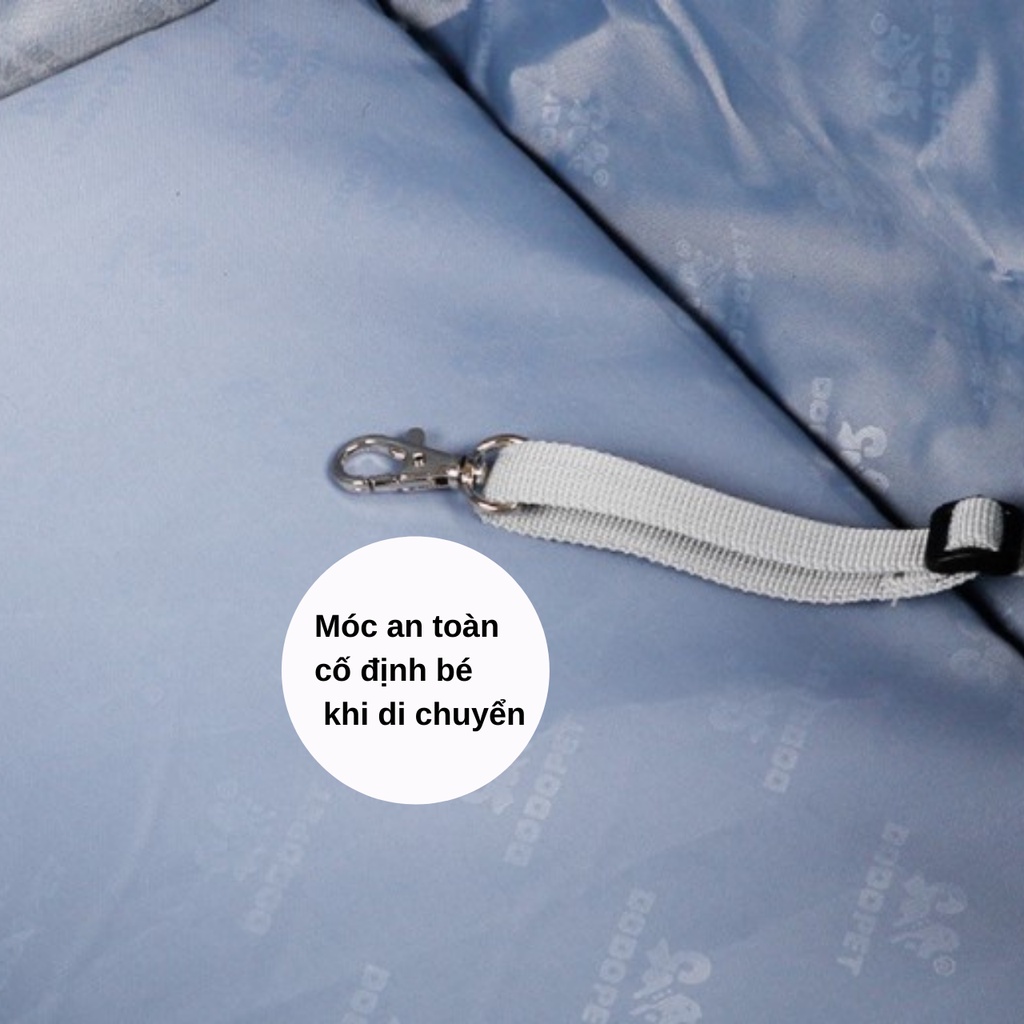 Dodopet Túi  Balo vận chuyển thú cưng cao cấp cố định an toàn trên ô tô chó mèo/ thú cảnh