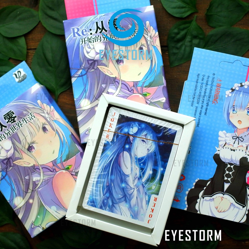 Bài tây anime ReZero, Re Zero, Bắt đầu lại ở thế giới khác, tú lơ khơ, manga - 54 lá