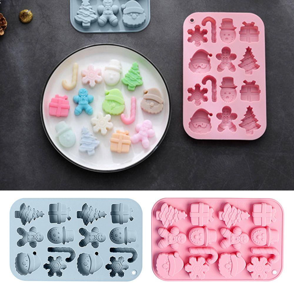 CONOPERY Khuôn Silicone Làm Xà Phòng / Sô Cô La Chủ Đề Giáng Sinh