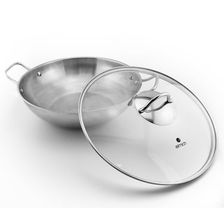 Chảo Lẩu Inox 304 Đúc Liền Nguyên Khối Kalpen KP-8528 Size 28cm Hàng Chính Hãng