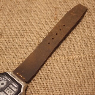 Dây da Casio Ae1200 - Da sáp ngựa Handmade (Tặng kèm khoá + cây thay dây )