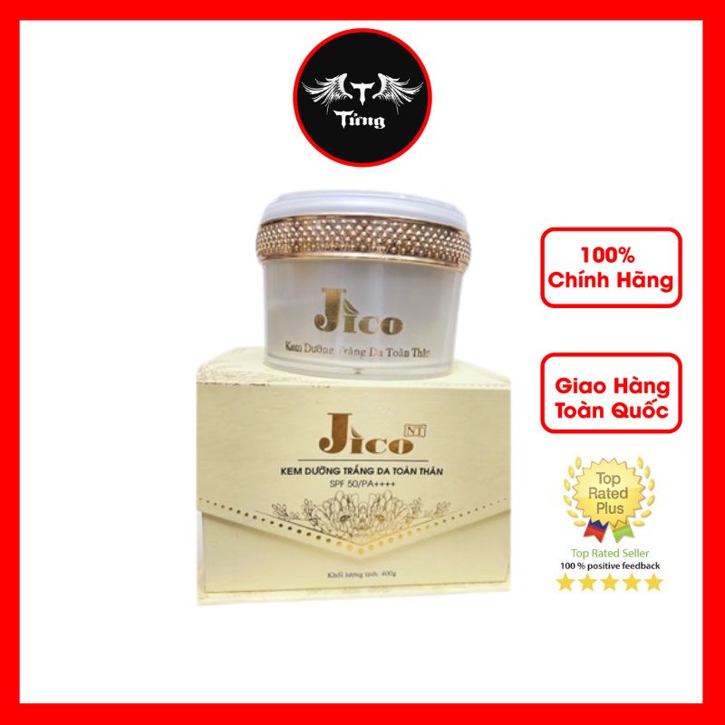 Kem dưỡng trắng da body JICO 400ml- không lộ Vân kem, chống nắng hiệu quả