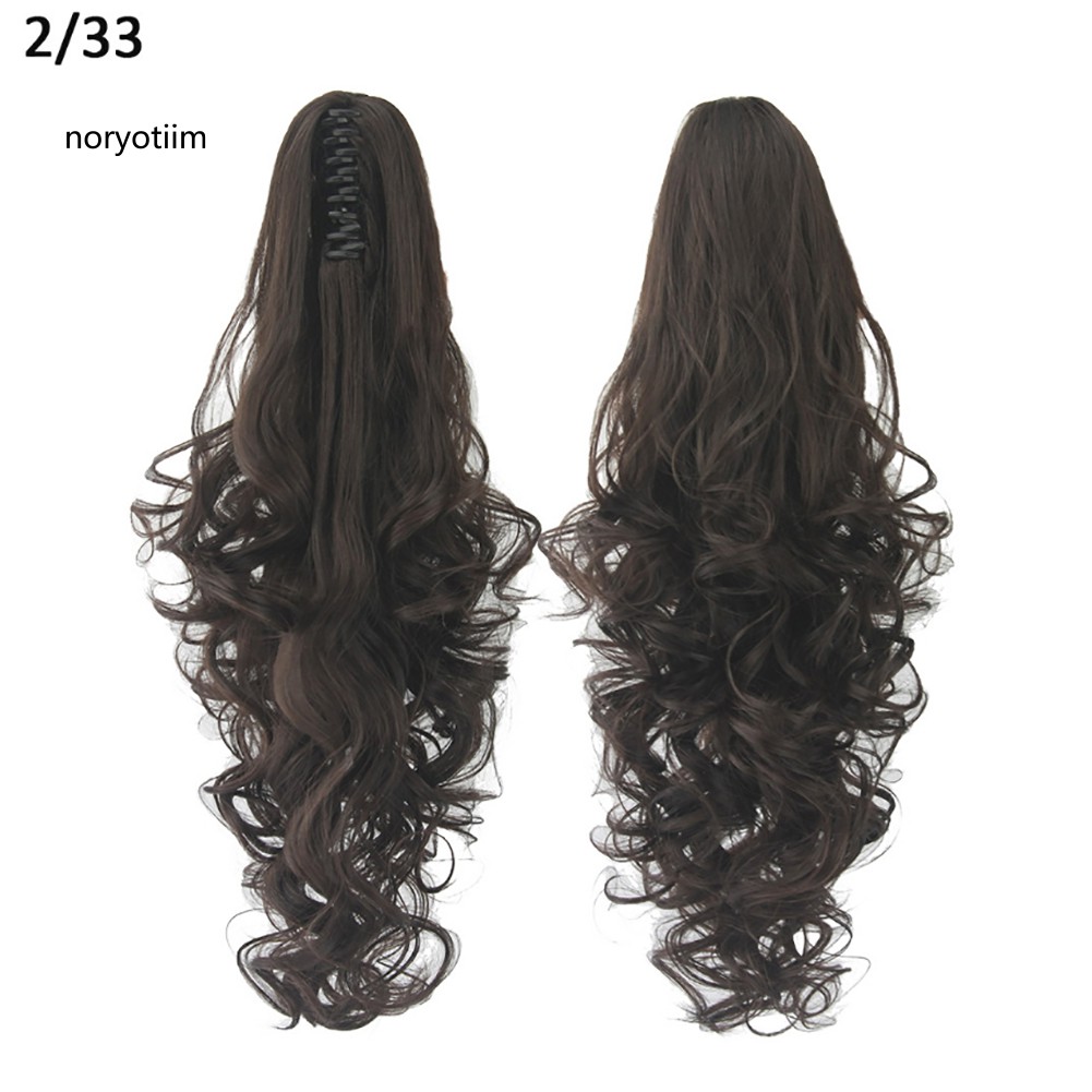 ✽WMF✽Women Fashion Long Fluffy Curly Fake Ponytail Wig Hairpiece False Hair Gift