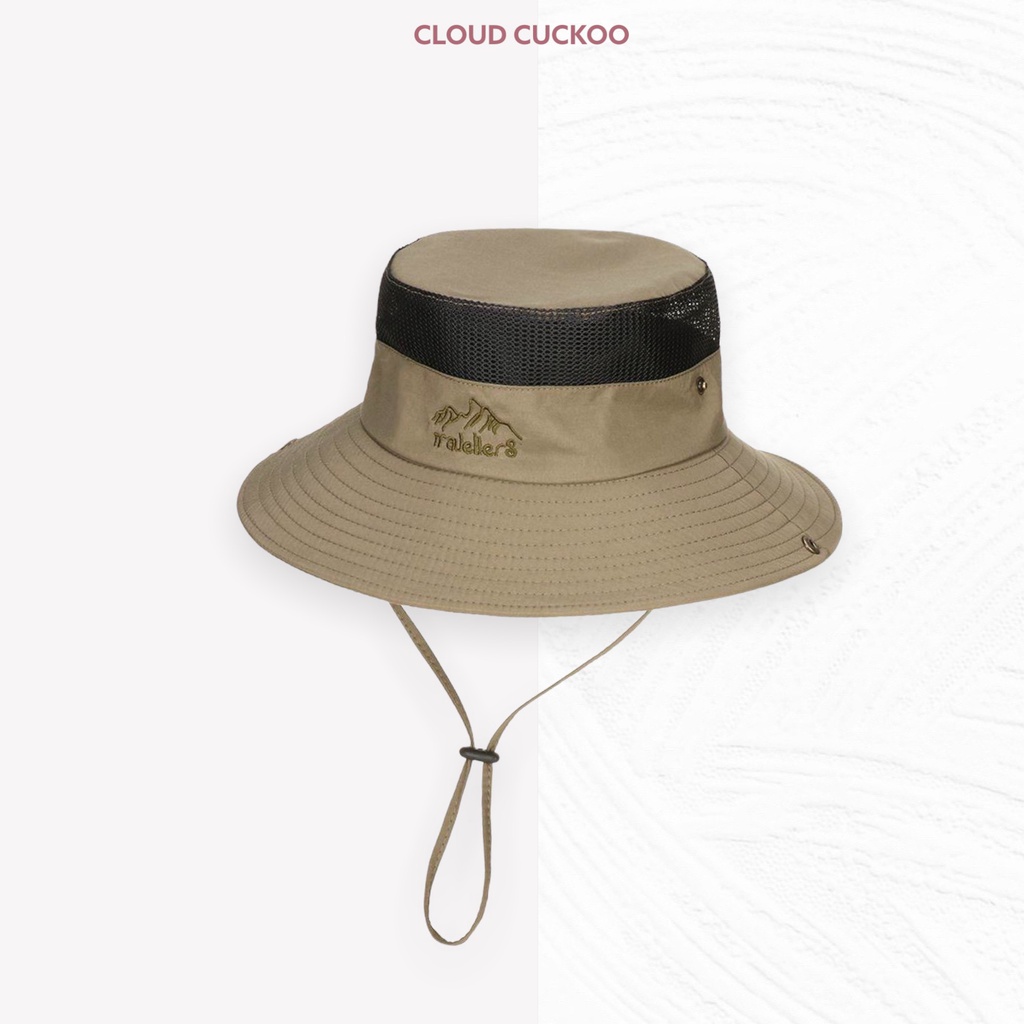 Mũ Bucket Ngư Dân Thêu Chữ Thoáng Khí Đầu Phù Hợp Đi Câu Cá Cắm Trại Camping Mùa Hè - Mã Số: MBK0608223