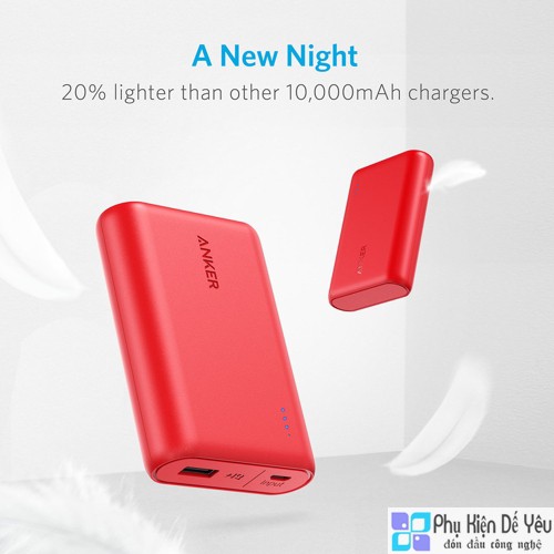 Pin sạc dự phòng Anker PowerCore 10000 mAh, Nhỏ Nhẹ nhất - A1263 [PHÂN PHỐI CHÍNH HÃNG, BẢO HÀNH 18 THÁNG]