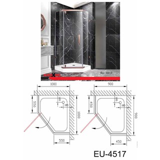 Phòng tắm vách kính Euroking EU-4517