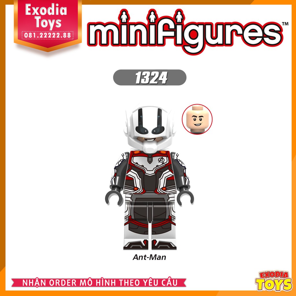 Xếp hình Minifigure Marvel Biệt đội siêu anh hùng Avengers Endgame - Đồ Chơi Lắp Ghép Sáng Tạo - X0265