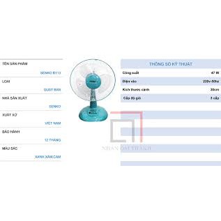 ( ĐẠI LÝ ) SENKO QUẠT BÀN B113 ( PHÁT MÀU NGẪU NHIÊN )