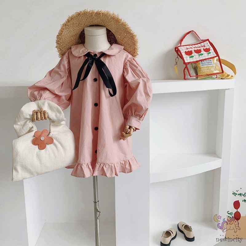 Đầm công chúa phong cách Hàn Quốc thời trang thu đáng yêu dành cho bé gái