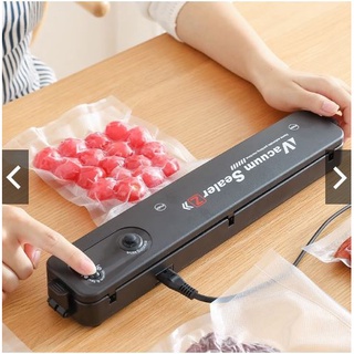 Máy hút chân không thực phẩm Vacuum Sealer - Tặng 10 túi hút dùng cho gia đình hút siêu khỏe hết khí [Bảo hành 1 Năm]