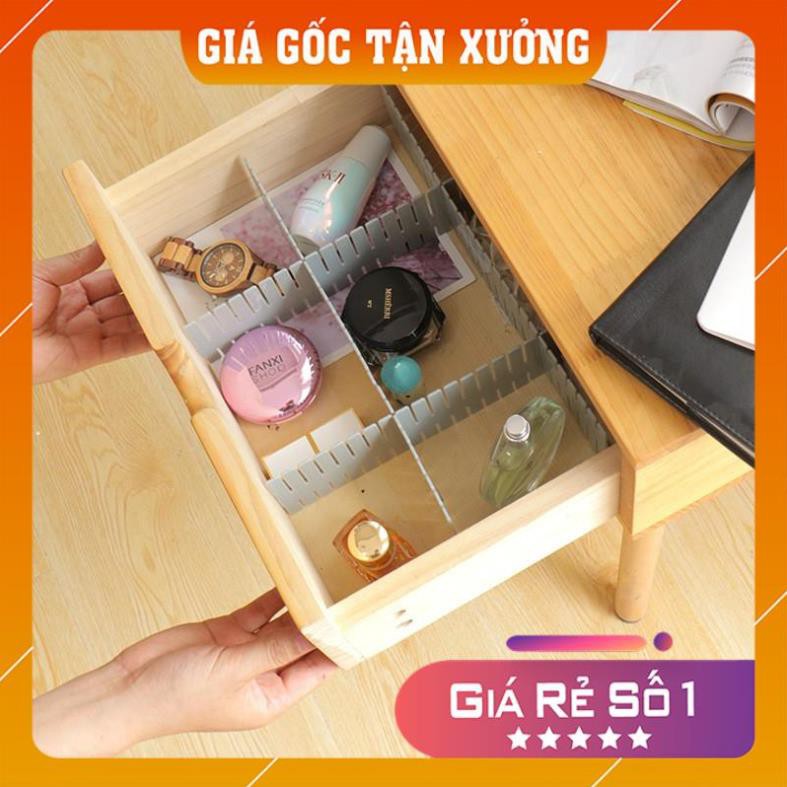 Bộ Thanh Chia Ngăn Tủ DIN SHOP Set 4 Thanh Chia Ngăn Kéo Tủ Có Thể Điều Chỉnh Giúp Đồ Bếp, Đồ Trang Điểm, Quần Áo Lót