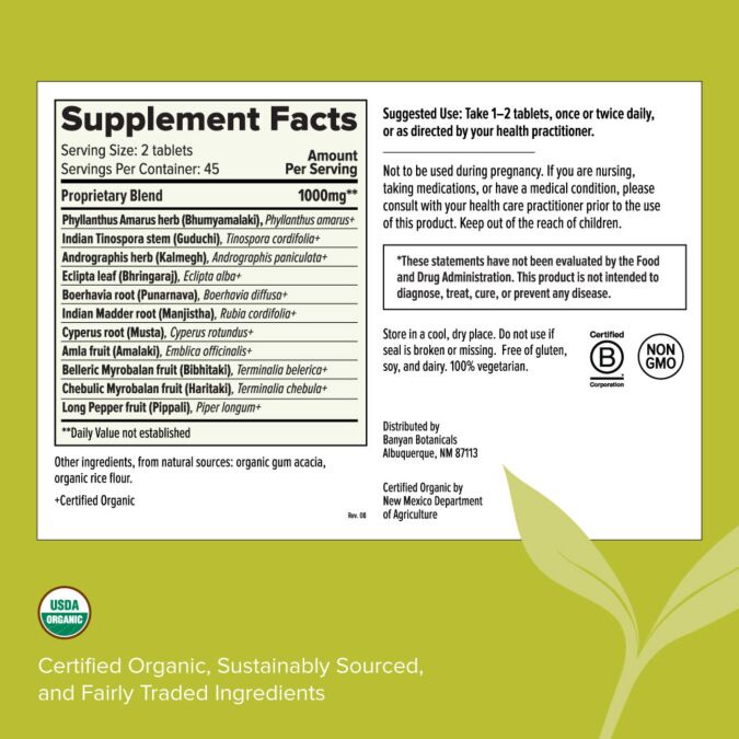 Banyan Botanicals - Liver Formula™ tablets