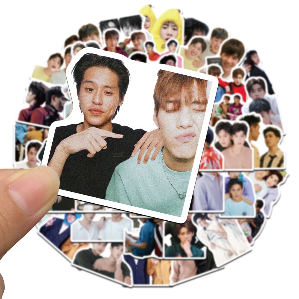 Bộ 50 miếng hình dán họa tiết chương trình tv BKPP trang trí laptop/ ván trượt/ nón bảo hiểm/ guitar DIY cho bé