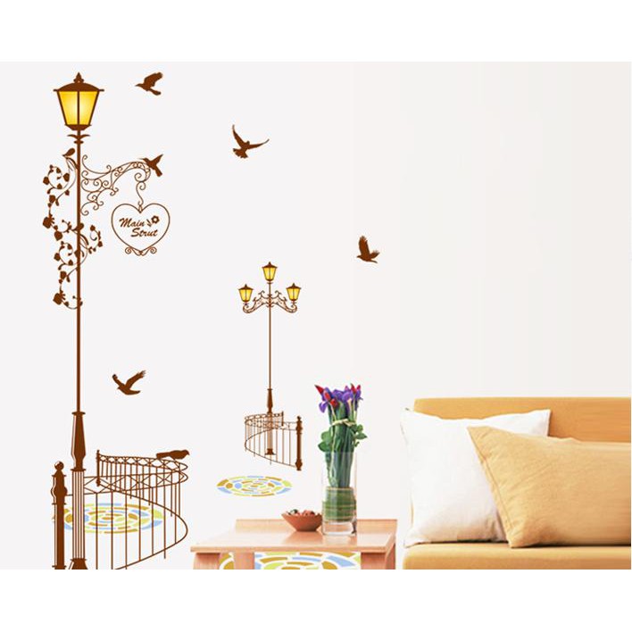 Decal dán tường hành lang đường phố Main Sout