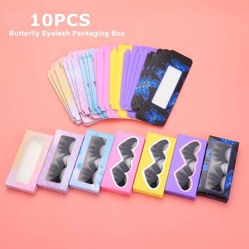 OSIER1 Set 10 Hộp Rỗng Đựng Lông Mi Giả Thời Trang