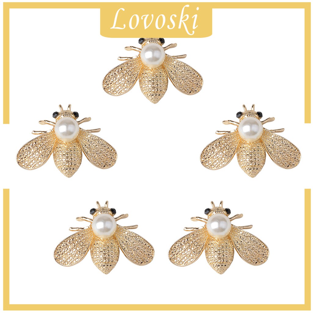 Set 5 NúT HìNh Chú Ong BằNg HợP Kim 40mm NhiềU MàU SắC