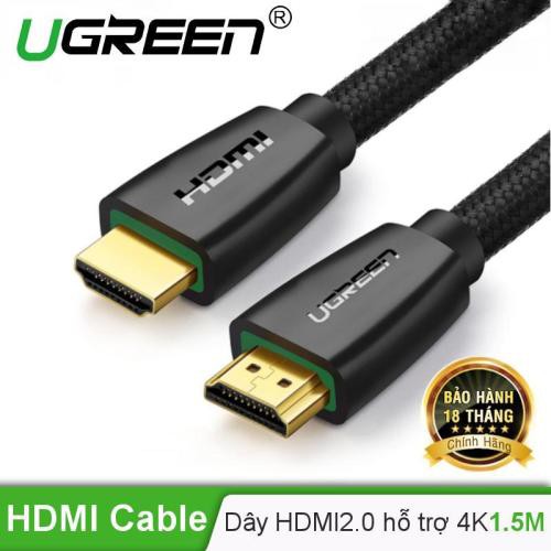 Cáp HDMI 2.0 UGREEN HD118 hỗ trợ 3D/4K 2M 40410  nhà phân phối chính hãng