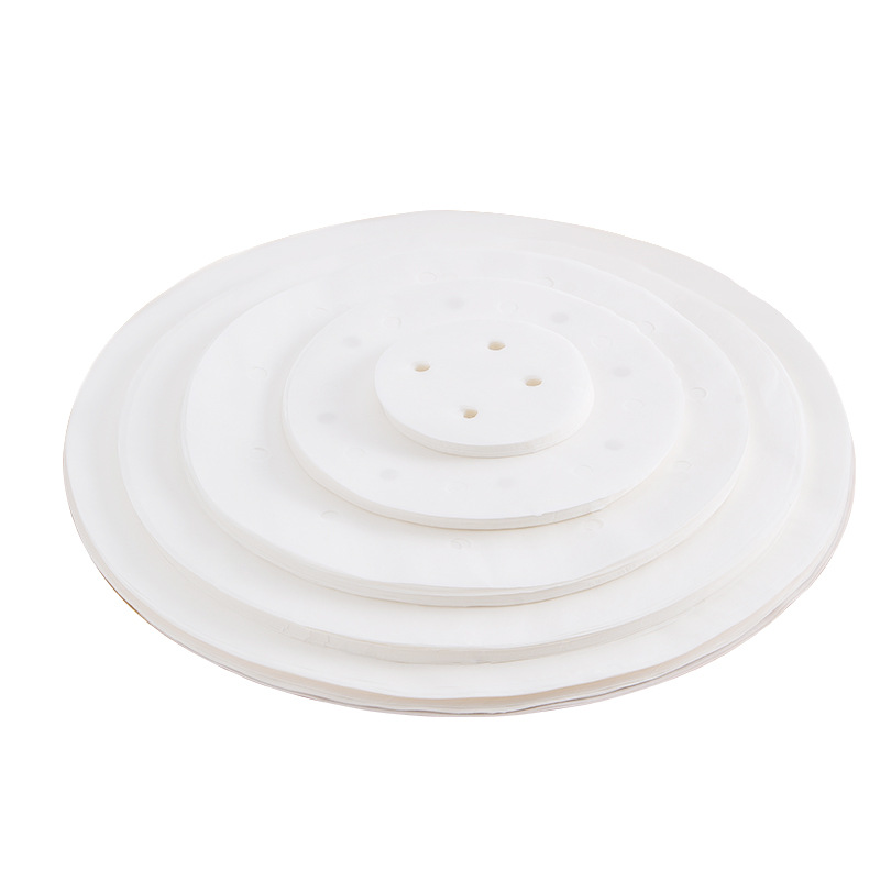 Set 100 giấy silicone lót hấp bánh hình tròn chống dính tiện lợi