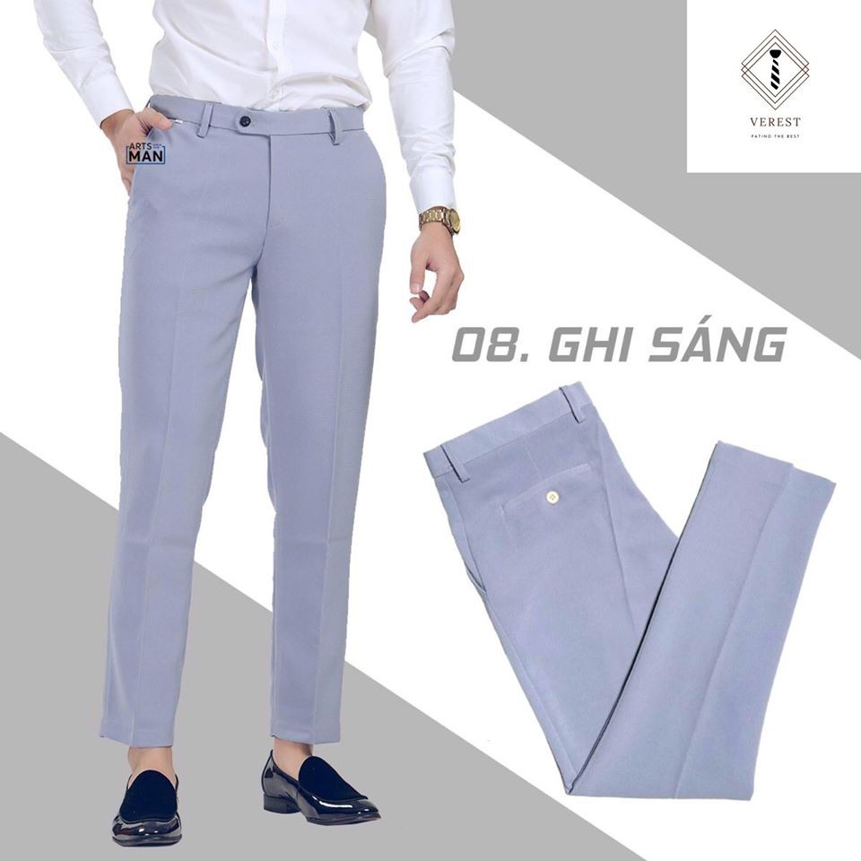 BIGSALE9.9 - Quần âu nam trơn dáng ôm vải chống nhăn chống xù, quần tây nam hàn quốc nhiều màu lựa chọn - Rẻ vô địch