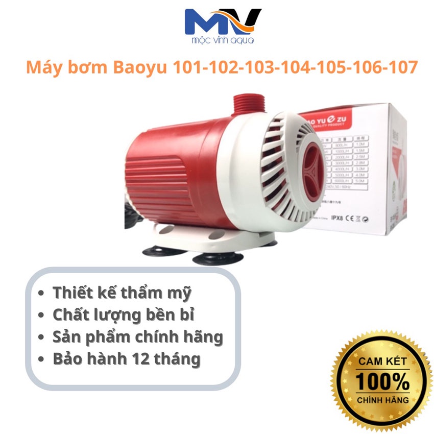 Máy bơm chìm Baoyu BY-101/BY-102/BY-103/BY-104/BY-105/BY-106/BY-107 công suất 6w đến 90w