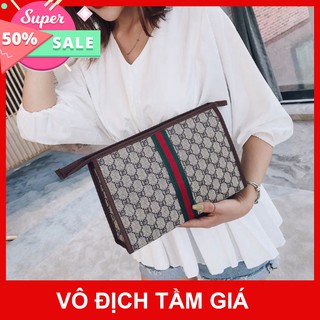 Ví clutch cầm tay họa tiết lv,gc