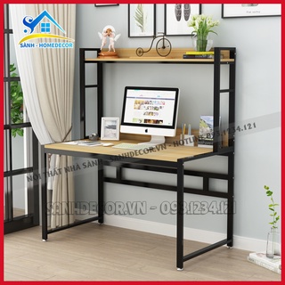 Bàn làm việc thông minh liền kệ sách GIÁ RẺ, bàn học cho bé đa năng BLV69 khung sắt hộp sơn tĩnh điện chống gỉ by SÀNH