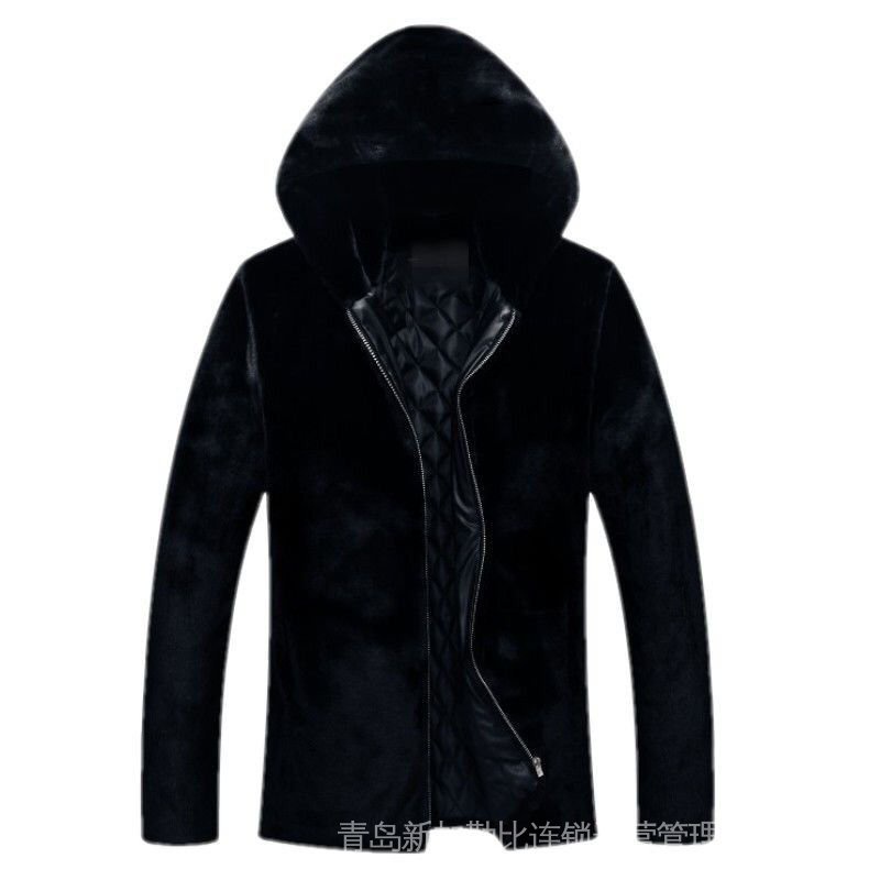 Áo Khoác Giả Lông Chồn Dáng Ôm Dày Dặn Thời Trang Mùa Đông Hàn Quốc Dành Cho Nam