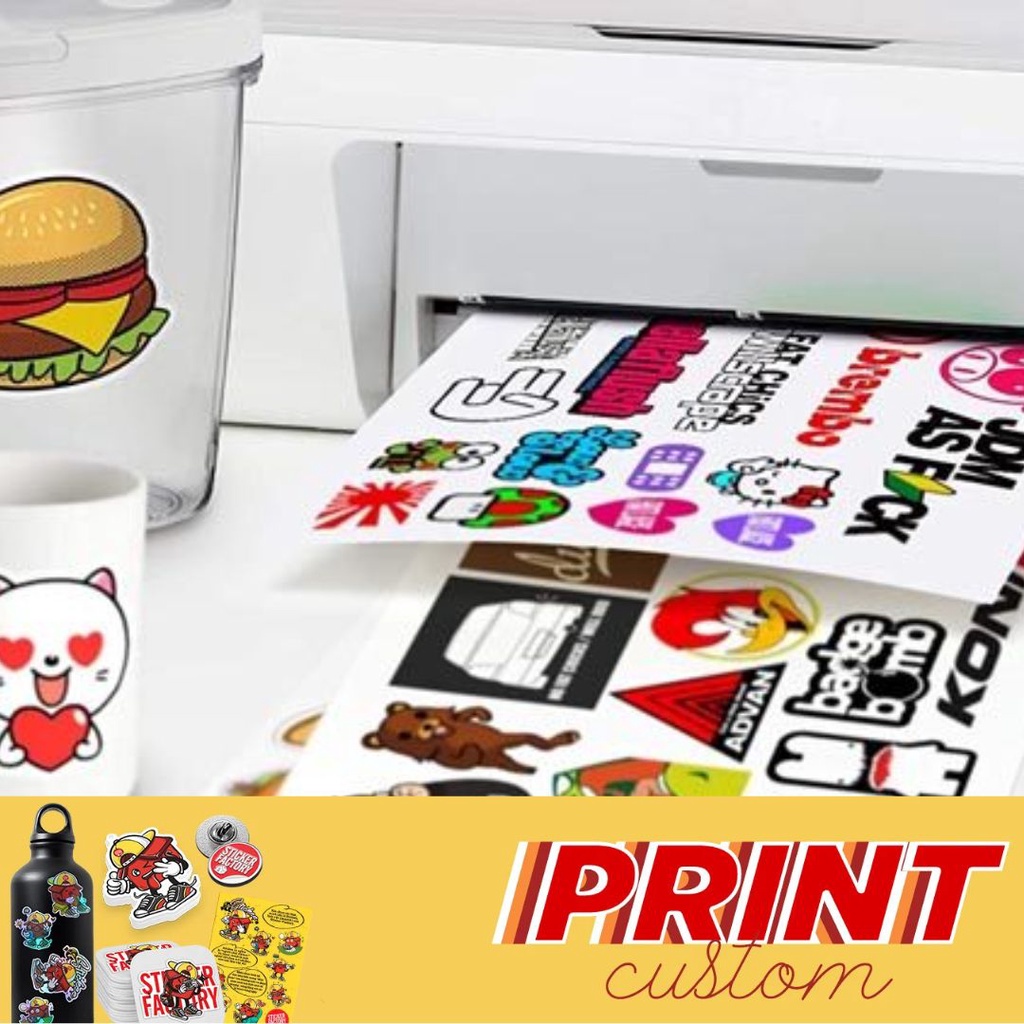 In Sticker Decal Theo Yêu Cầu - Khổ A5 - A4 - A3 - Chất Lượng Cao - Chống Xước - Chống Nước - Có Cán Bảo Vệ Hình Ảnh
