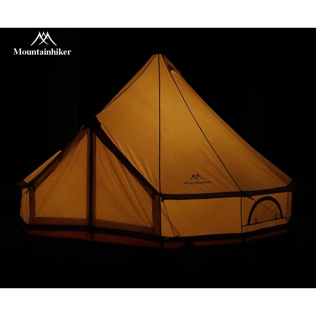 Lều Cắm Trại Mông Cổ Dã Ngoại Du Lịch Kích Thước 3M, 4M Dành Cho 4-8 Người - Doanh Trại Mông Cổ