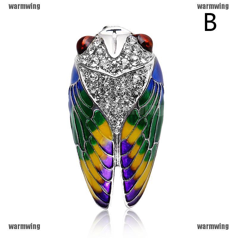 Ghim Cài Áo Hình Chú Ong Tráng Men Đính Đá Nhân Tạo Thời Trang Cho Nữ