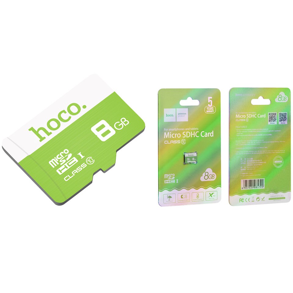 [BH 5 Năm] Thẻ Nhớ Micro SD Hoco 8G 75MB/s Class 10 Chính Hãng