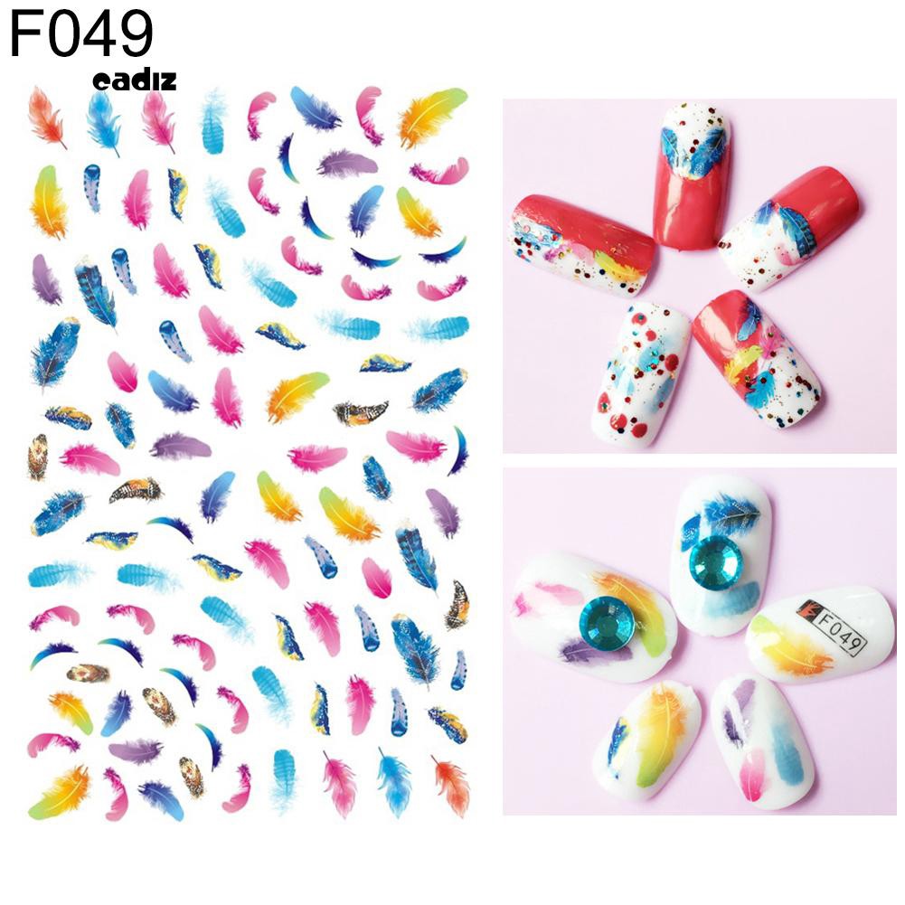 Tấm sticker dán trang trí móng tay xinh xắn