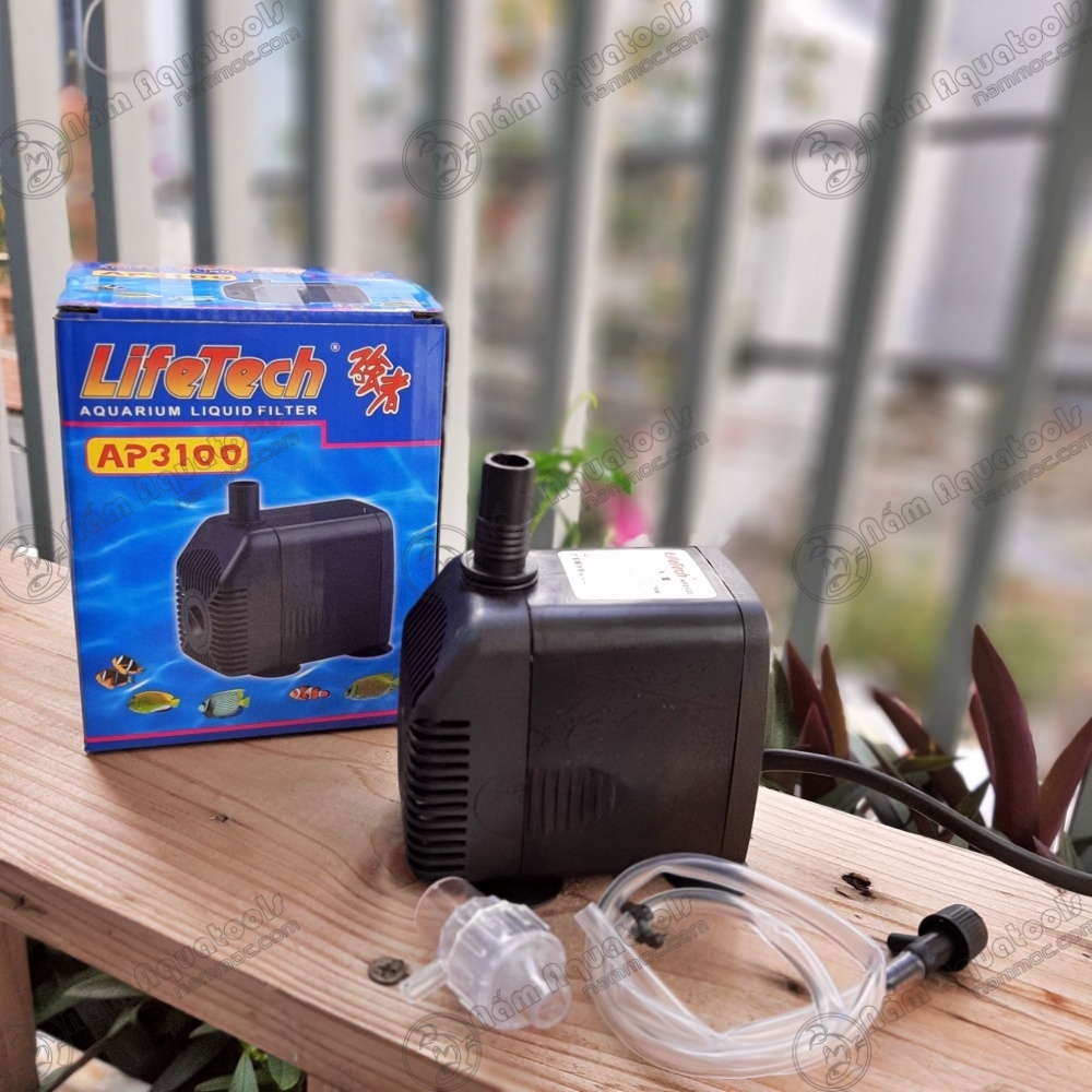 Bơm LifeTech AP 3100 [28W-1350L/H] | Máy Bơm Chìm Dùng Cho Hồ Cá Cảnh, Thuỷ Sinh