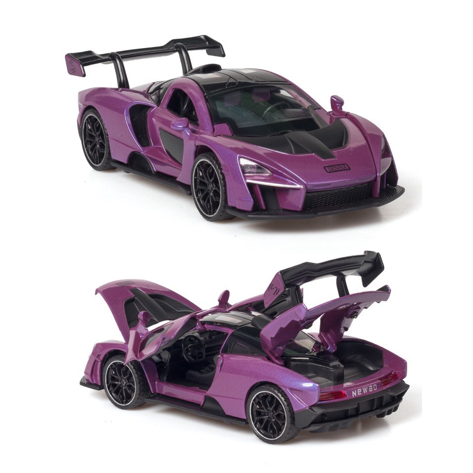 Xe Mô Hình Tĩnh MCLAREN SENNA tỉ lệ 1:32, có đèn và âm thanh