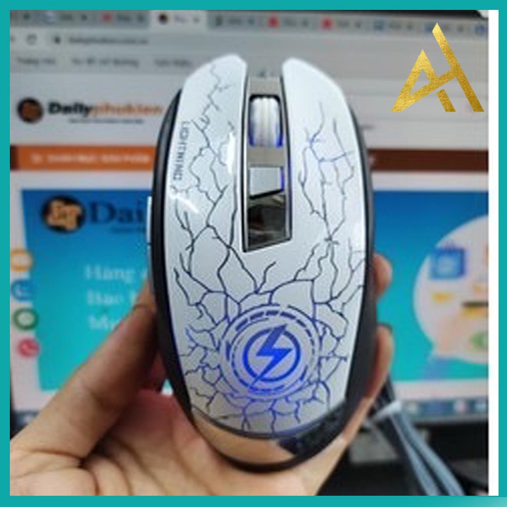 Chuột Máy Vi Tính Laptop Mouse Chơi Game LIGHTNING BATMAN Đèn LED 7 Màu RGB - Chuột Gaming Có Dây Chuyên Game