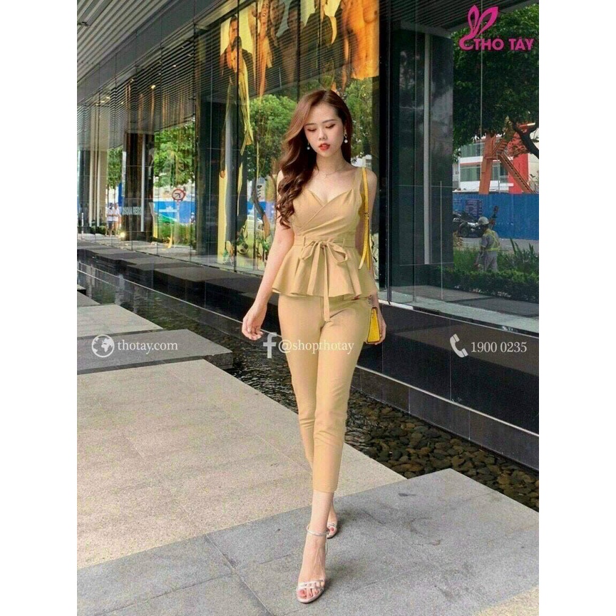 Set Đồ Nữ Đẹp ⚡𝙎𝙄𝙀̂𝙐 𝙎𝘼𝙇𝙀⚡ Set Bộ Áo 2 Dây Kèm Quần Dài Thời Trang  - 72069