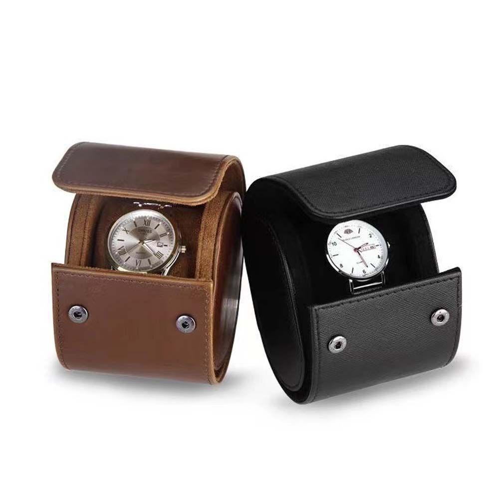 JARRED Hộp Đựng Trang Sức / Đồng Hồ Bằng Da PU Phong Cách Vintage Ốp