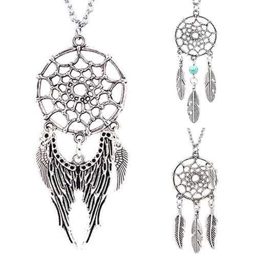 Dây chuyền mặt hình dreamcatcher bạc thời trang cho nữ