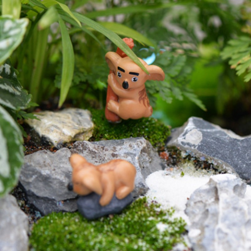 Set 4 mô hình gấu Koala mini trang trí sân vườn