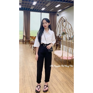 🔺Set Quần Baggy + Sơ Mi 1 Túi tay lỡ