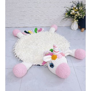 Set Thảm ngựa pony móc len cho bé