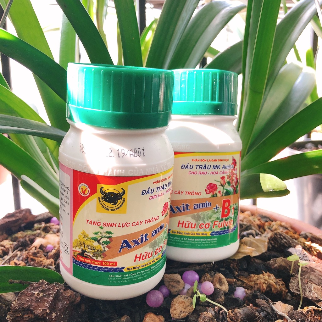 Phân bón lá hữu cơ Fulvic Axit amin B1 cao cấp giúp hoa lâu tàn, tươi lâu -100ml