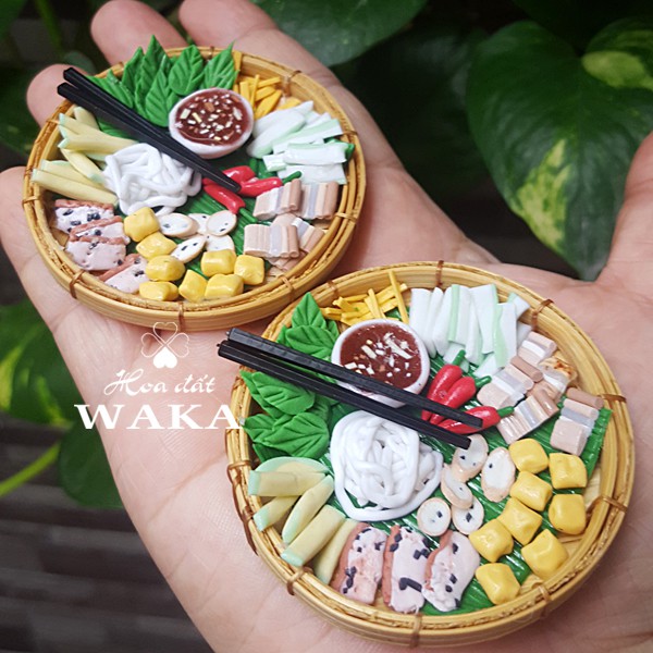 Bún Đậu Mắm Tôm Mini Food 01- Mô hình 1/12